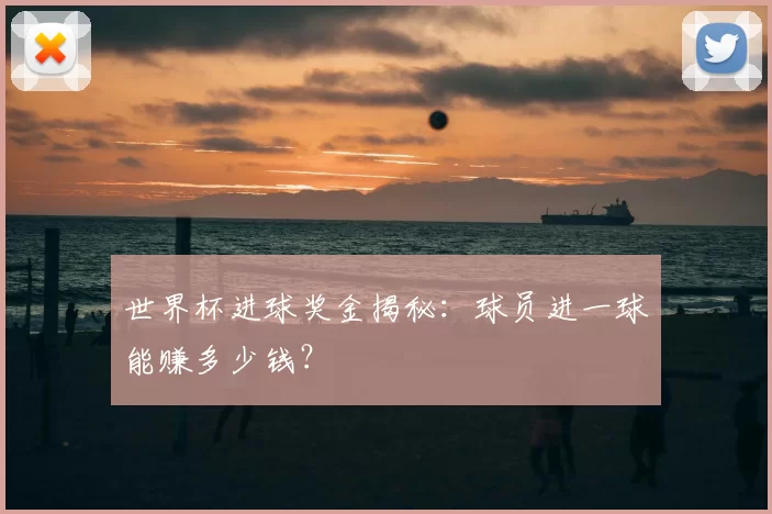 世界杯进球奖金揭秘:球员进一球能赚多少钱?